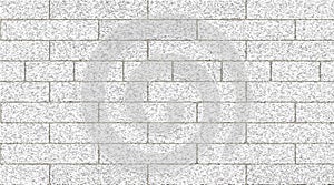 Light gray brick wall abstract background. Texture of bricks. Vector illustration