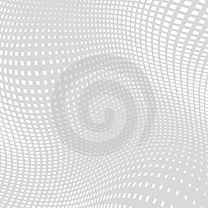 Light Gray Distort Halftone Square Background