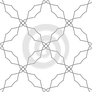 Light gray geometric seamless ornament