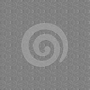 Light Gray Interlocking Petal Geometric Pattern
