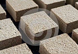 Light gray square building blocks