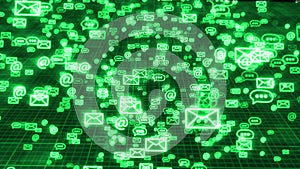 Light Green Emails and Network