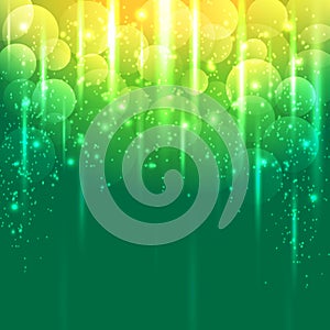 Light Green and Gold yellow abstract vector background