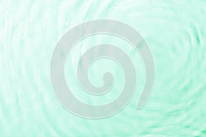 Light green gradient water background. Emerald wave. Abstract or natural water waves texture background. Defocus. The perfect