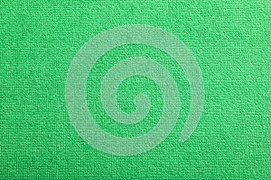 Light green microfiber cloth as background