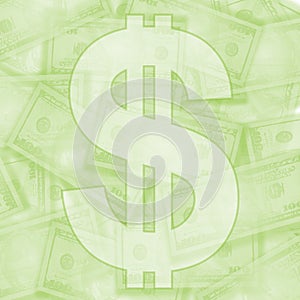 Light Green Money Background