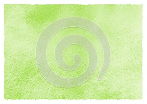 Light green watercolor background with uneven edges photo