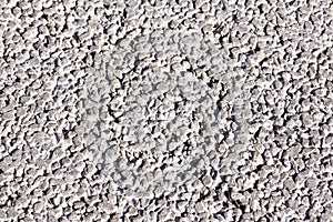 Light grey gravel Pebble floor texture, top view.