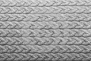 Light grey knit pattern photo