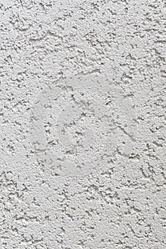 Light Grey Wall Stucco Texture, Detailed Natural Gray Coarse Rustic Textured Background, Vertical Concrete Copy Space