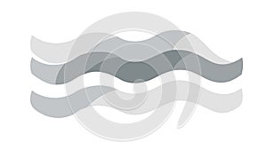 Light Grey Wavy Abstract Pattern Design, vector design Generative AI