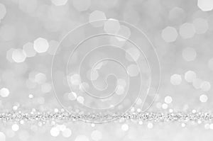 Light grey,white bokeh,circle abstract light background,grey,white shining lights, sparkling glittering Valentines day,women day o photo