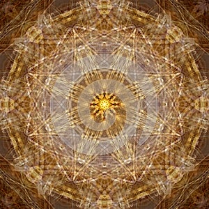 Light Harmony Mandala Healing Gold Background Meditation Symmetry Power Love