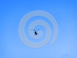 A light helicopter