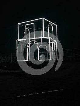 Light house, light art, art