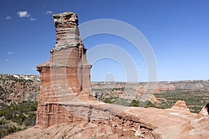 The Light House Formation in Palo Duro Canyon.