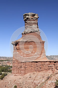 The Light House Formation in Palo Duro Canyon. photo