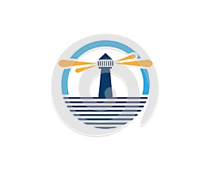 Light House Logo Template icon vector