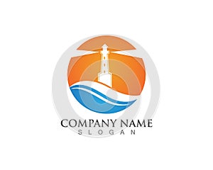 Light House Logo Template Vector
