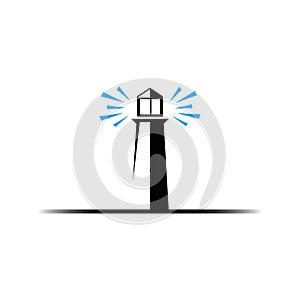 Light house logo template vector icon design