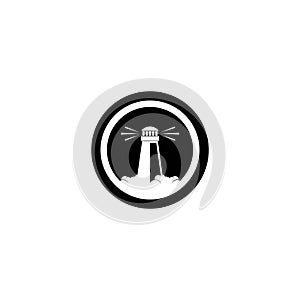 Light house logo vector icon
