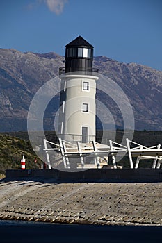 Light house at the marina entry