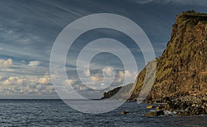 Light house in Nordeste, Acores island, Portugal photo