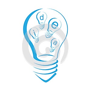 Light idea symbol