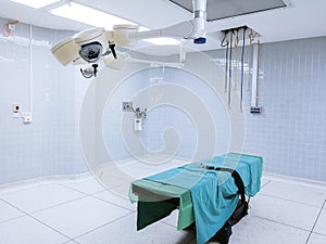 Light illuminated in Surgery Operating room in hospital