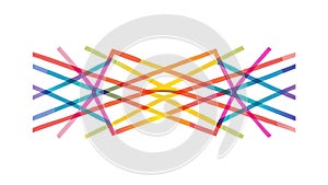 Light Intersecting Lines Abstract Subtle Pattern, vector design Generative AI