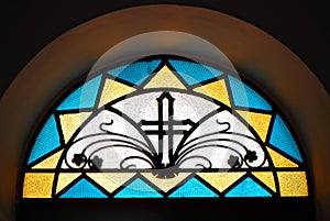 The light of Jesus, stained gl