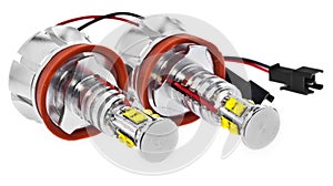 Light led bulbs for car lamps. Car led for halo rings and angel