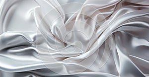 Light light linen fabric, texture panoramic background - AI generated image