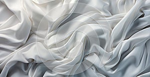 Light light linen fabric, texture panoramic background - AI generated image