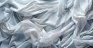 Light light linen fabric, texture panoramic background - AI generated image