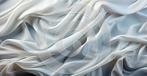 Light light linen fabric, texture panoramic background - AI generated image