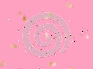 Light lilac pink living   background with gold element abstract template illustration banner  web design colorful art  composition photo