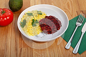 A light lunch without meat.