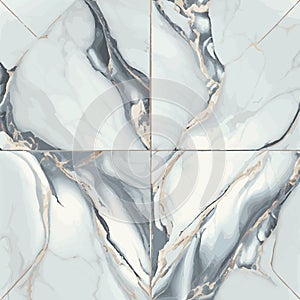 Light marble tile texture, pattern background - Vector