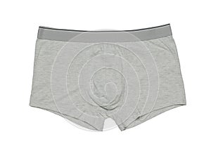 Light men`s underpants isolated on a white background. Minimal concept of men`s underwear