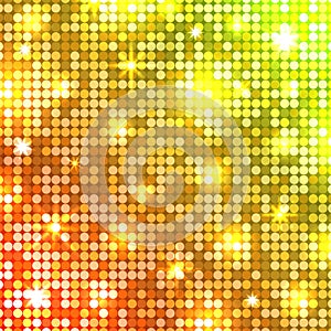 Light mosaic. Disco background. Vector