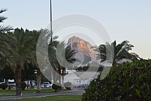 Light mountain jabal alnnur, in Makkah