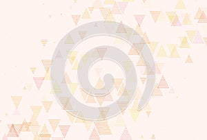 Light Multicolor vector texture with triangular style with circles.
