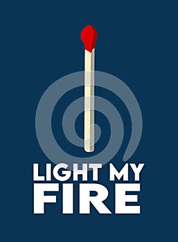 light my fire with blue background