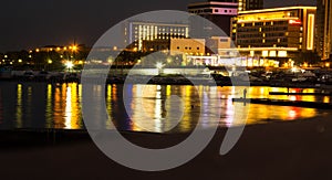 Light in the night city