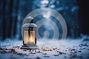 Light night snow holiday lantern candle lamp decorative christmas winter