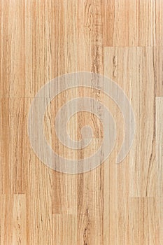 Light oak wooden flooring texture background, Top view of smooth brown laminate seamless wood floor