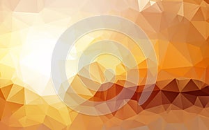 Light Orange polygonal illustration, which consist