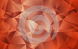 Light Orange vector abstract mosaic background.