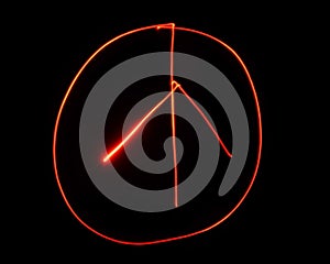 Light Painted Peace Sign